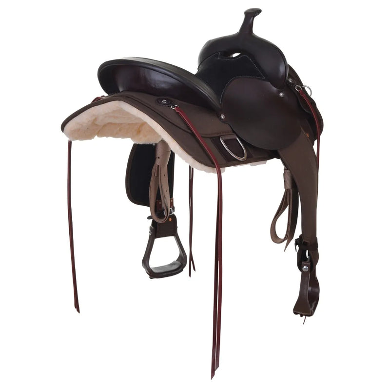 Circle Y High Horse 6910 Lockhart Cordura Trail Saddle, 17",Wide