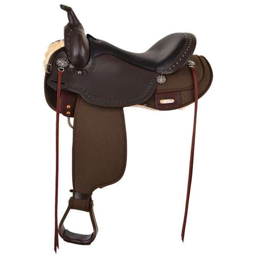 Circle Y High Horse Willow Springs Trail Saddle, 17" Seat