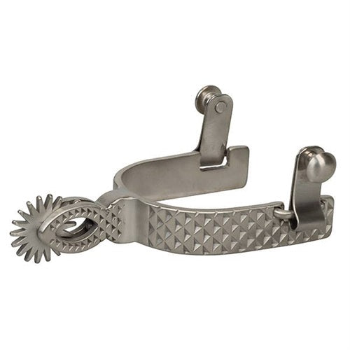 Weaver Men's Brushed Stainless Steel Rasp Chihuahua Spur