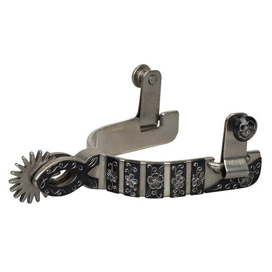 Weaver Ladies Floral Brushed Stainless Steel  Chihuahua Spur