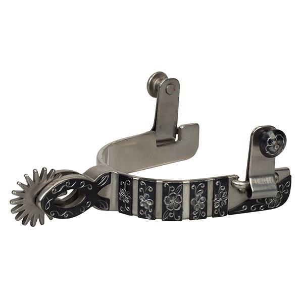 Weaver Ladies Floral Brushed Stainless Steel  Chihuahua Spur
