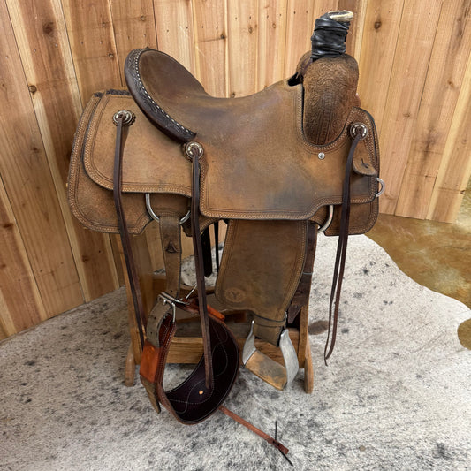 Used Circle Y Wheatland Rancher Saddle, 15" Seat