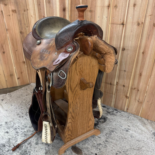 Used R Bar B Roper Saddle, 14" Seat