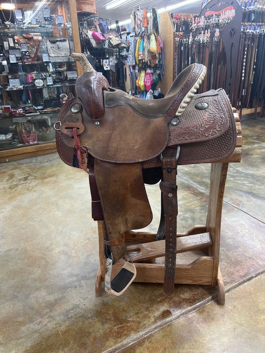 Used Black Rhino Barrel Saddle, 14" Seat