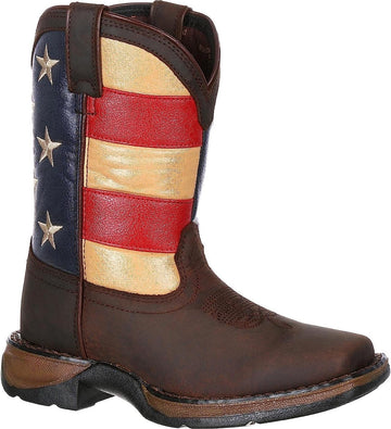 Durango Lil' Rebel Big Kids Flag Western Boots