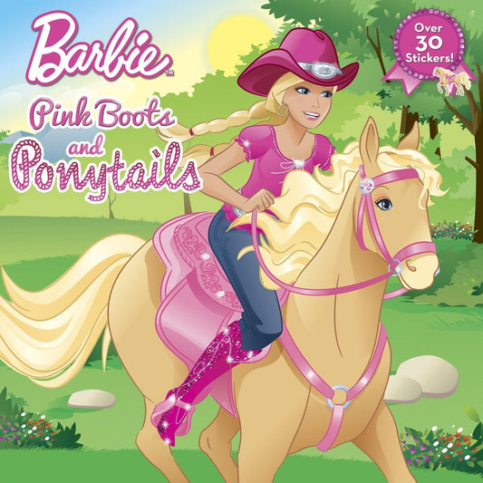 Barbie Pink Boots and Ponytails Book