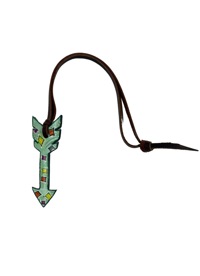 Rafter T Ranch Company Small Arrow Leather Saddle Charms