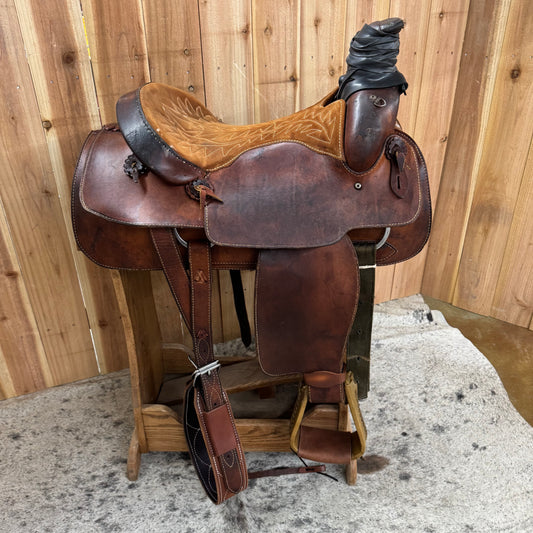 Used Buford Roper Saddle, 15.5" Seat