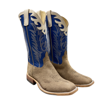 Anderson Bean Men's Blue Top Square Toe Boots