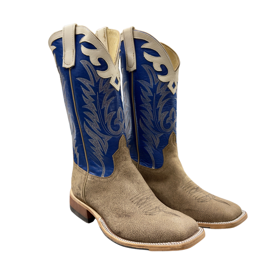 Anderson Bean Men's Blue Top Square Toe Boots