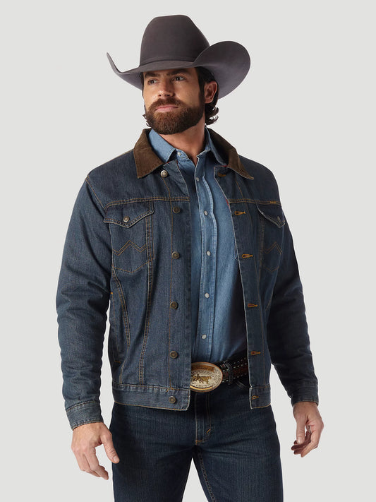 Wrangler Blanket Lined Denim Jacket-Rustic