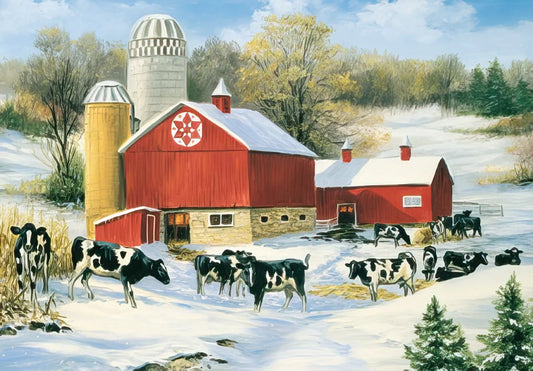 Leanin' Tree Christmas Down on the Farm Card Assortment