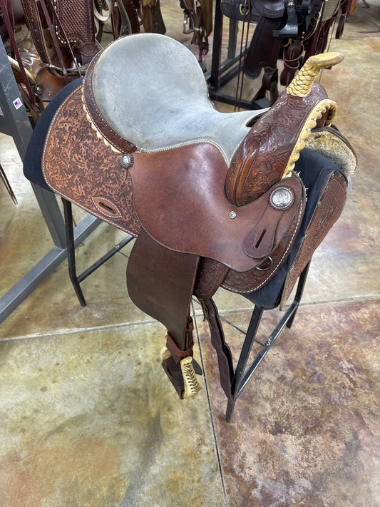 McKinney's Pro Series Barrel Saddle, 14.45" Seat