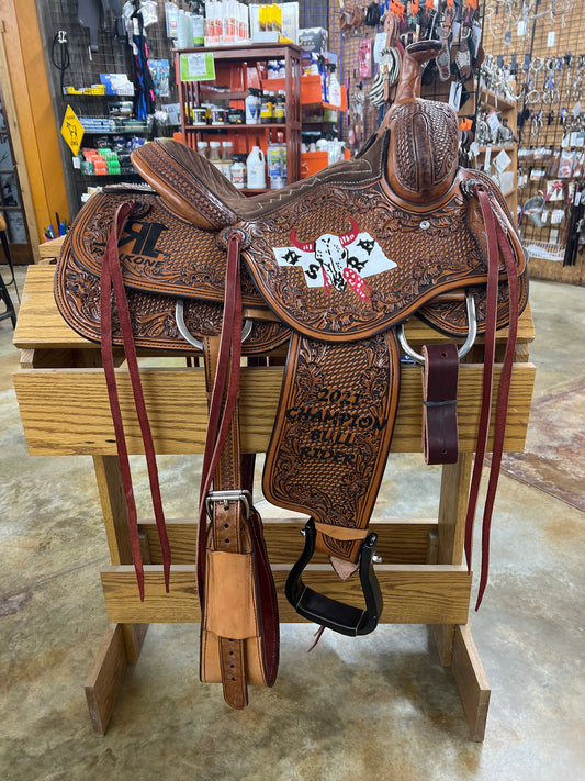 Tres Rios Ranch Cutter Saddle, 14" Seat