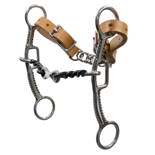 Reinsman Sharon Camarillo Bravo Twisted Wire Draw Sweet Iron Dog Bone Bit