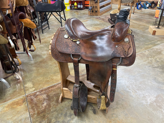 Used Circle G Roper Saddle, 15.5" Seat