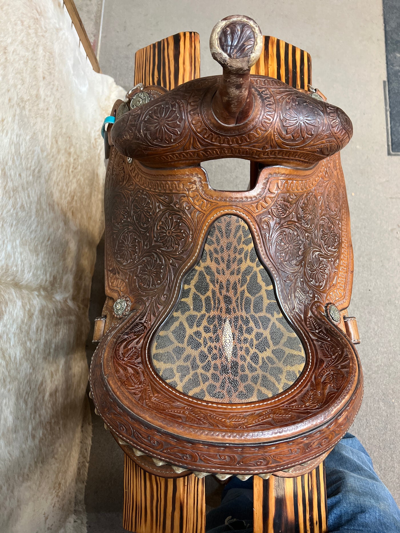 Used Cactus Charmayne James Barrel Saddle, 13.5"