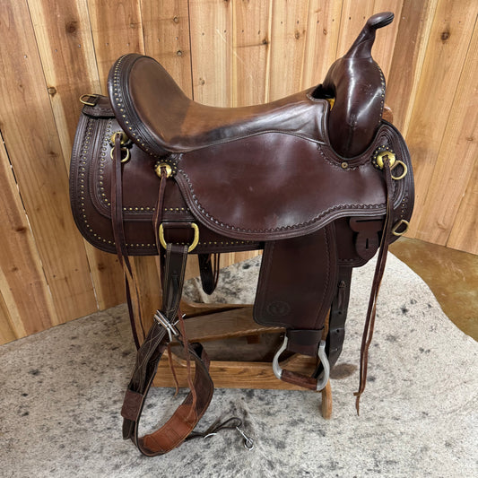 Used Circle Y Flex Tree Trail Saddle, 17" Seat