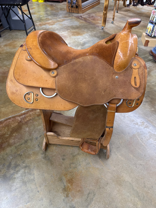 Used Woods Trainer Saddle, 16" Seat