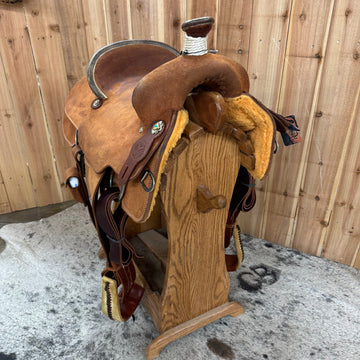 Circle Y Pecos Breakaway Roper Saddle, 14.5" Seat (Demo)