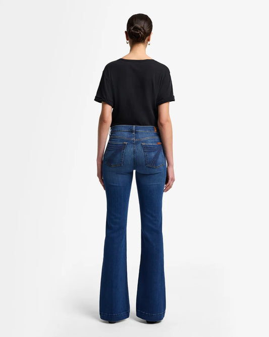 7 for all Mankind Women's Dojo Medium Melrose Trouser Jeans
