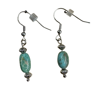 Silver & Turquoise Dangle Earrings