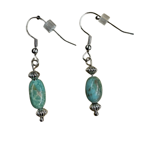 Silver & Turquoise Dangle Earrings