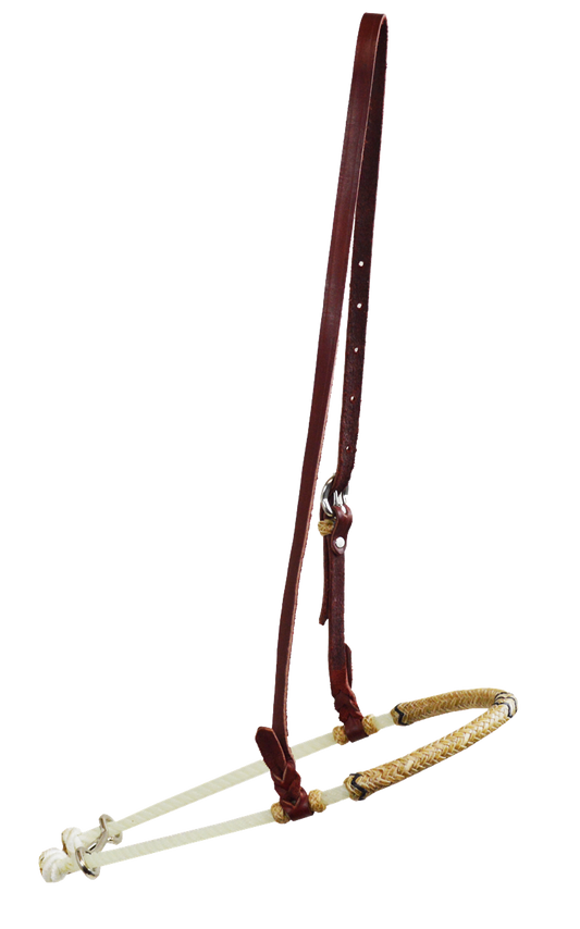 Single Rope Rawhide Tie Down Noseband