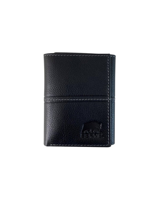 Berne Men's Pebble Grain Leather Trifold Wallet