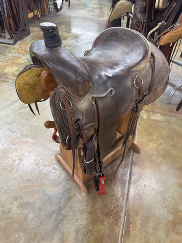 Used Trent Ward Ranch Saddle, 15.5" Seat