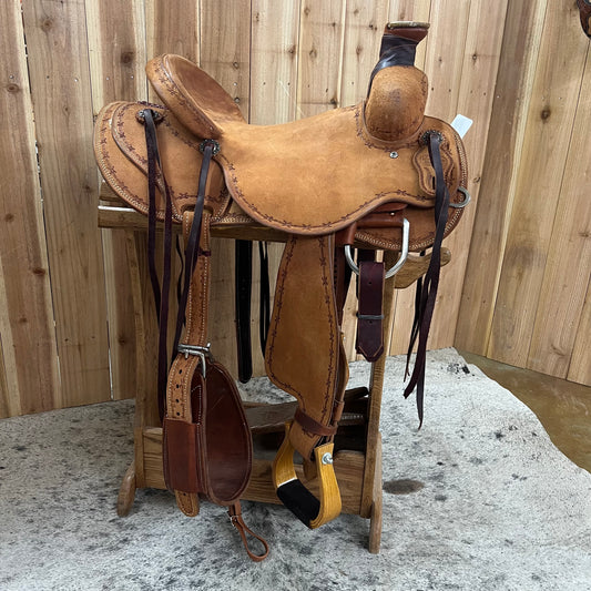 Circle Y Van Hargis Colt Starter Saddle, 15.5" Seat (Demo)