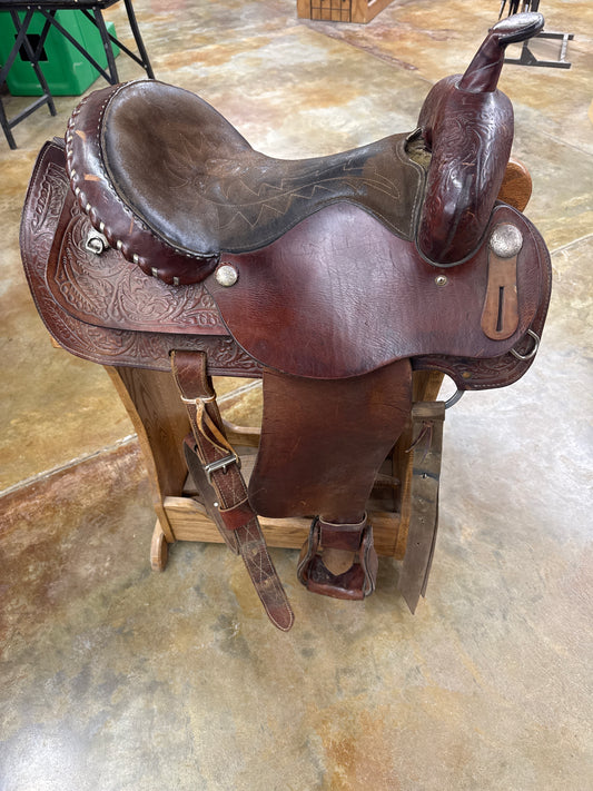 Used Cains Saddlery Pleasure/Trail Saddle, 16"