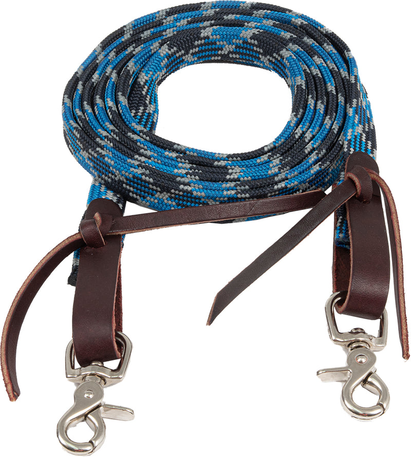 Mustang Aztec Braided Flat Waxed Roping Rein