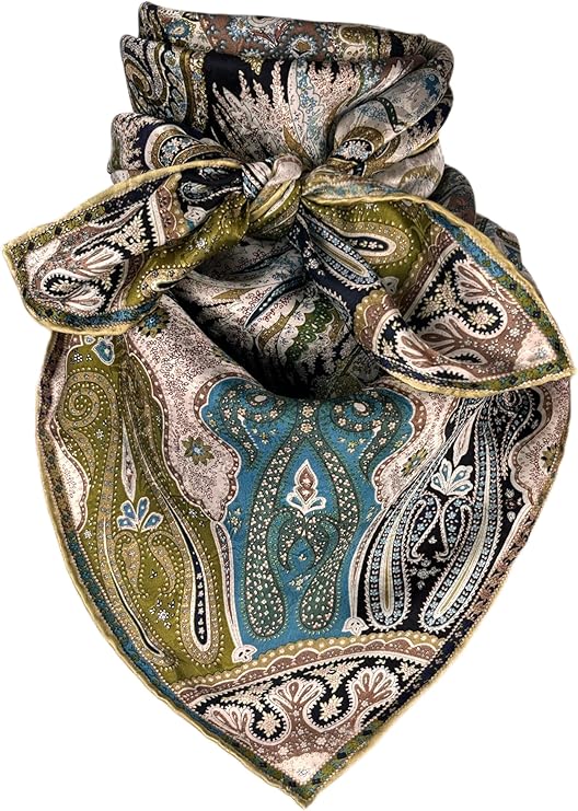 Wyoming Traders Paisley Jacquard Silk Scarf-34.5"