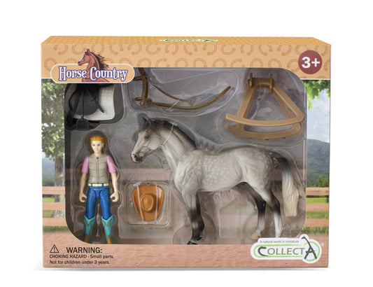 Lady Cowgirl Horse & Rider Set
