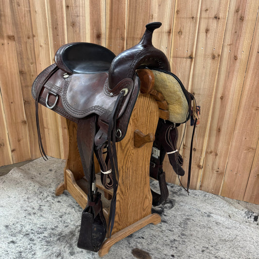 Used Circle Y Flex Lite Trail Saddle, 17" Seat