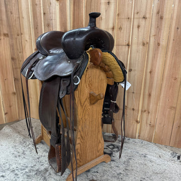 Used Circle Y Alpine Flex2 Trail Saddle, 15" Seat