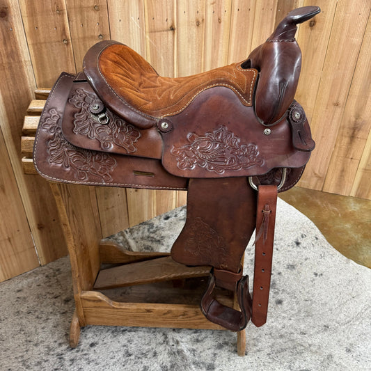 Used Saddle King of Texas Pleasure/Trail Saddle, 15" Seat
