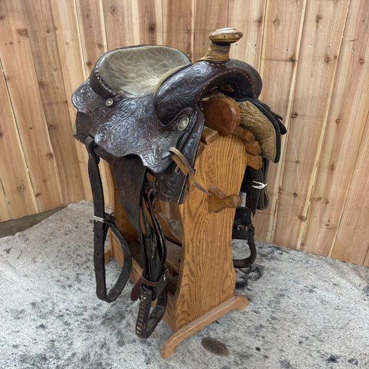 Used Billy Cook "Amy Gamblin" Saddle, 15" Seat