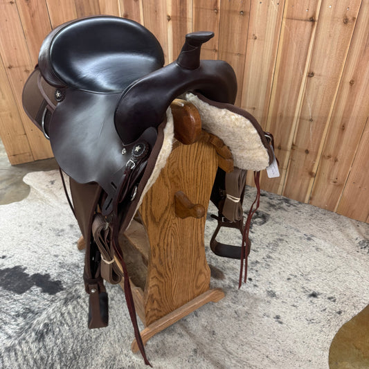 Used High Horse Trail Saddle, 17" Seat