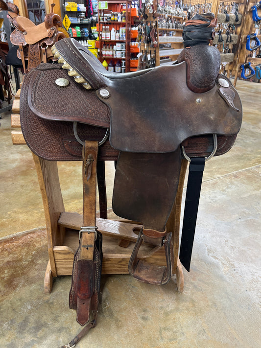 Used Jack Foster Saddlery Roper Saddle, 15" Seat
