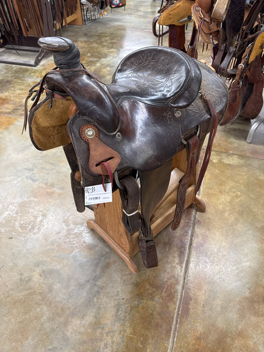Used Circle Y Youth Roper Saddle, 13"