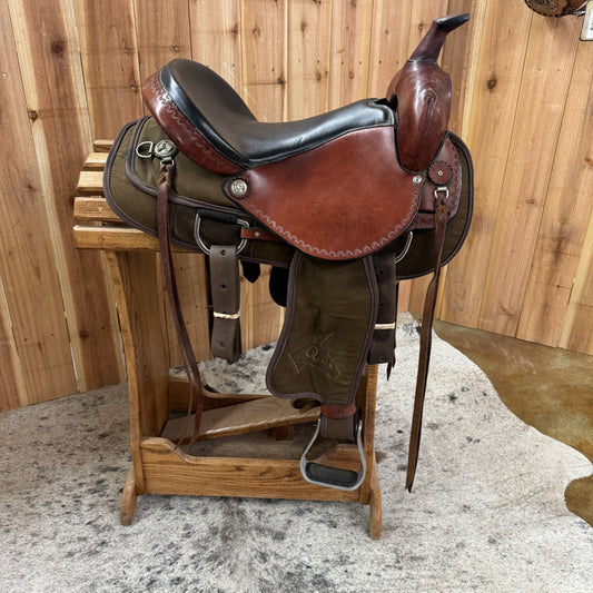Used Queen Valley Trail Lite Mule Saddle, 16" Seat