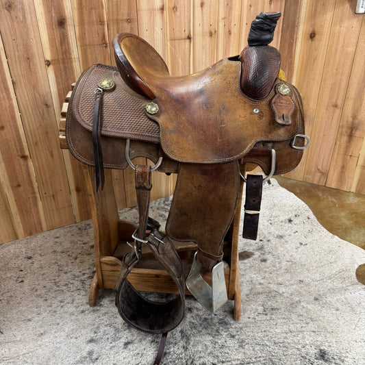 Used R Bar B Roper Saddle, 14.5" Seat