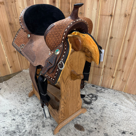 Circle Y Montana Barrel Saddle, 14.5" Seat (Demo)