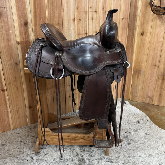 Used Circle Y Alpine Flex2 Trail Saddle, 15" Seat