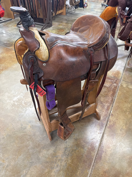 Used Diamond L Roper Saddle, 16"