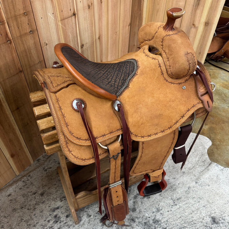 R Bar B Workhorse Ranch Saddle, 15.5" Seat