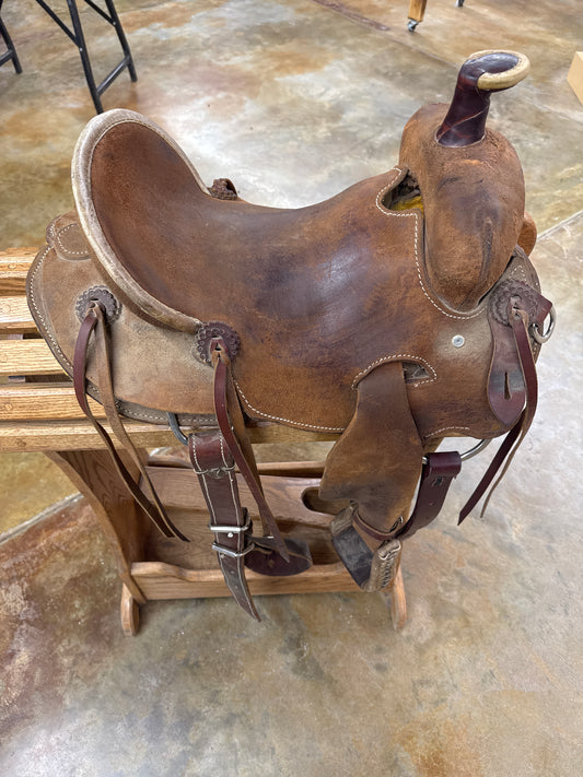 Used R Bar B Youth Seat Rig Rancher, 13" Seat