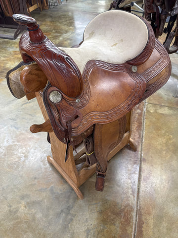 Used Hereford/TexTan Pleasure/Trail Saddle, 15" Seat